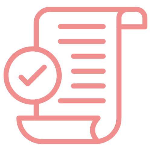 icono documento con check